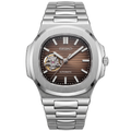 Nautiko | Silver Chocolate Open Heart
