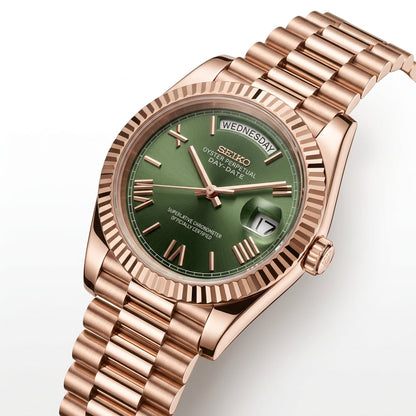 Seikodate | Olive Green Rose Gold
