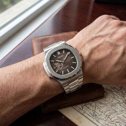 Nautiko | Silver Chocolate Open Heart
