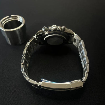 Seitona | Silver and Navy Blue