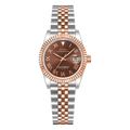 Ladyjust | Two-Tone Chocolate Roman Dial