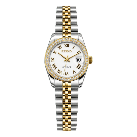 Ladyjust | Two-Tone White Roman Diamond