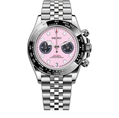 Blackteiko | Chrono Pink — Tokei Watches
