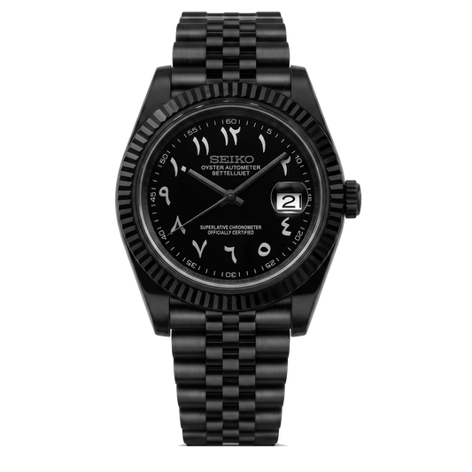 Seikojust | Arabic Full Black — Tokei Watches