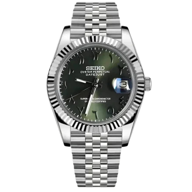 Seikojust | Arabic Olive Green — Tokei Watches