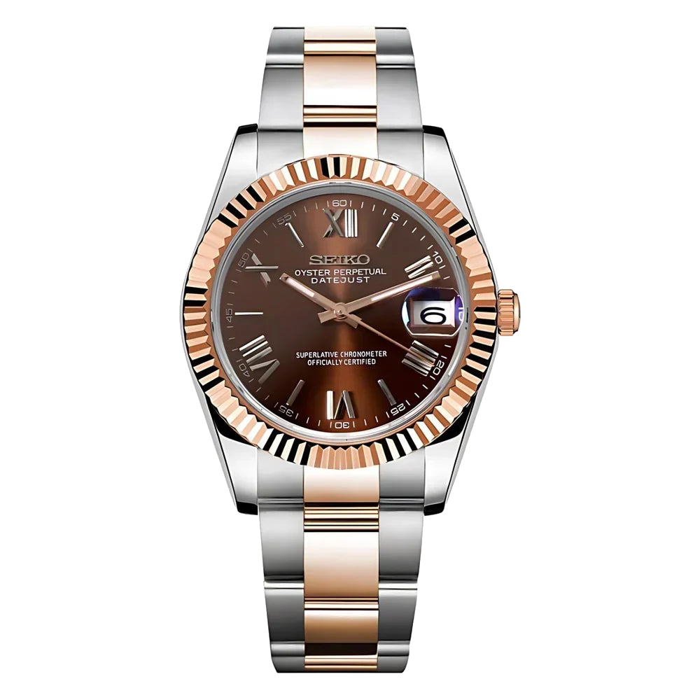 Seikojust | Chocolate Roman — Tokei Watches