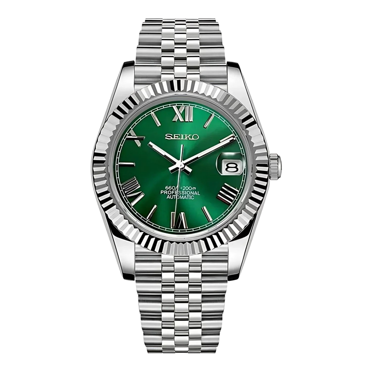 Seikojust | Roman Green Dial — Tokei Watches