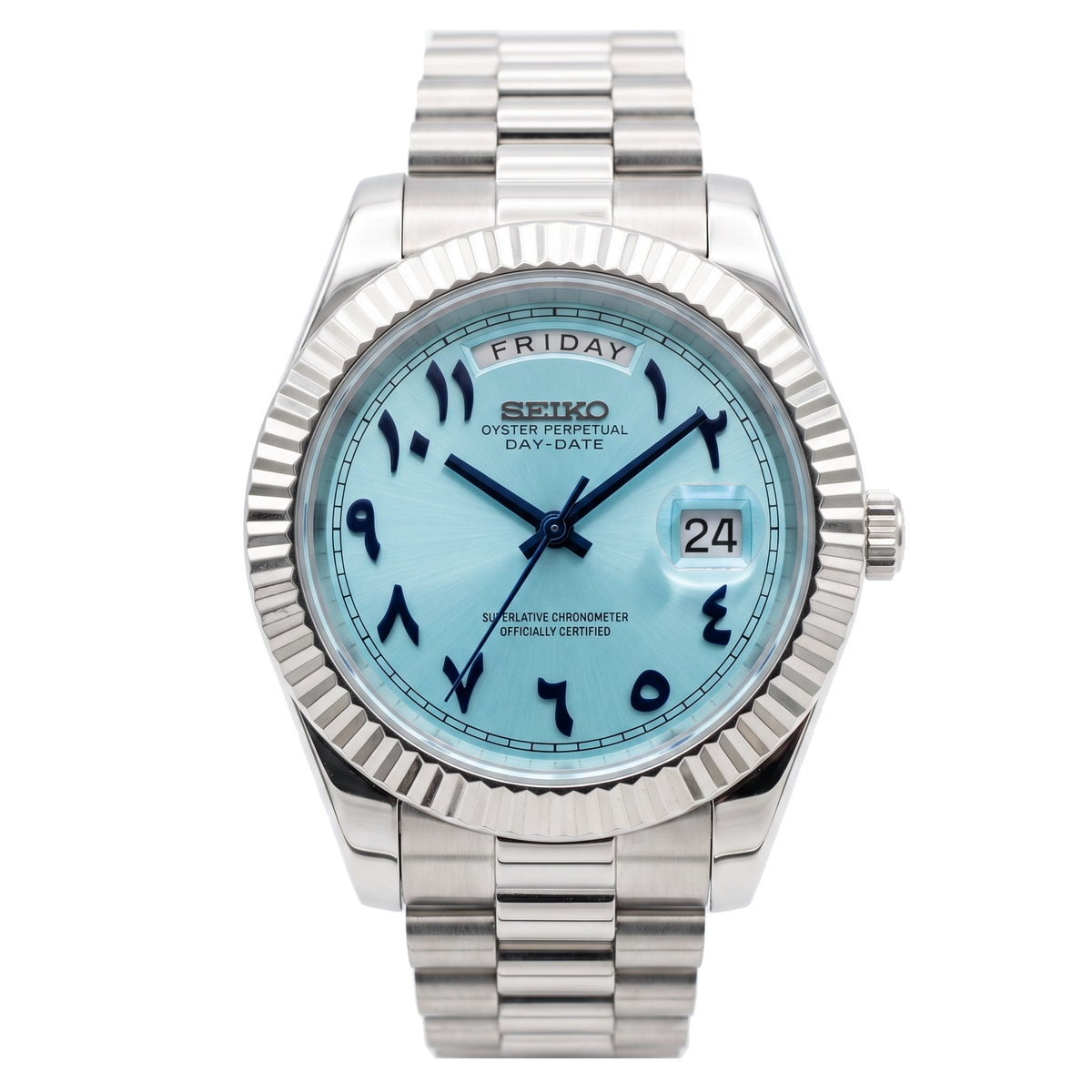 Seikodate | Arabic Sky Blue — Tokei Watches