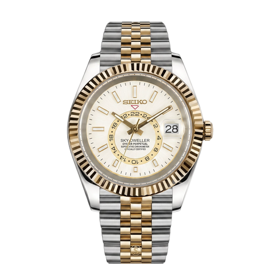 Skyteiko | White Two Tones — Tokei Watches
